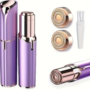 Facial Hair Remover For Women, Painless Hair Removal Device Portable Womens For Lip, Chin With USB Rechargeable, Rose Golden &Red &White