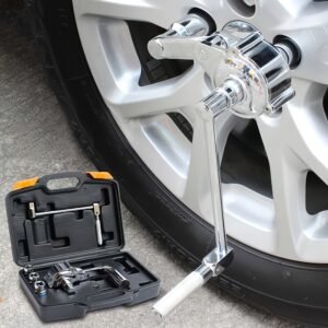Heavy-Duty Torque Wrench & Tire Nut Remover Kit - 320NM, 1/2" Drive with 17mm/19mm/21mm Sockets, Secure Hex Bolt Design for Easy Tire Changing - Ideal Garage Tool for Most Vehicles, Perfect Father's Day Gift, Best for Christmas