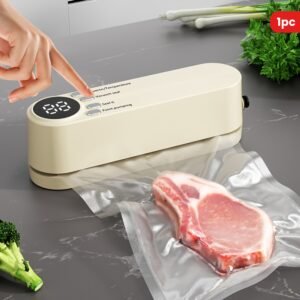 1pc Multi-Functional Automatic Food Sealer, Portable Wireless Vacuum Sealer with Snack Bag Sealing, External Suction & Inflation, Long-Term Food Preservation, Compact & Easy-to-Use Design, Ideal for Kitchen & Outdoor Picnics