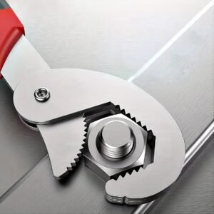 Stainless Steel Universal Wrench - Interchangeable Double-Headed Grab Pliers & Adjustable Pipe Wrench, Manual Tool for Indoor/Outdoor Equipment Maintenance, Durable & Corrosion-Resistant Design
