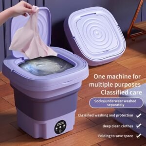 1pc Portable Mini Washing Machine - 2.11gal High Capacity, 3 Deep Cleaning Modes, Perfect For Underwear, Apartments, Camping, Travel, RVs, And Laundry Rooms, Mother'S Day Gifts, Mothers Day Gifts For Mom